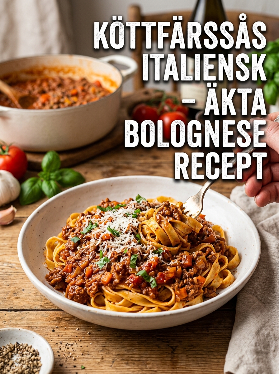 Köttfärssås italiensk: autentisk bolognese med rik tomatsmak